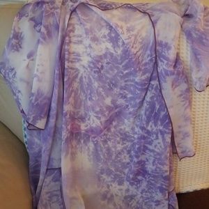 Tie dye purple shirley